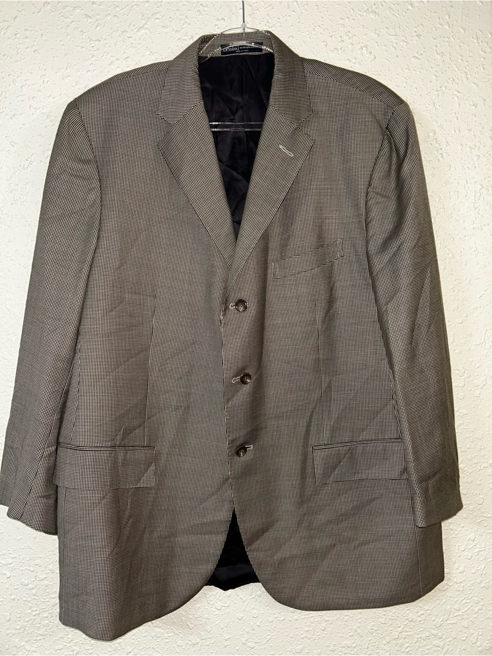 Polo by Ralph Lauren Gray Micro-Houndstooth Sport Coat